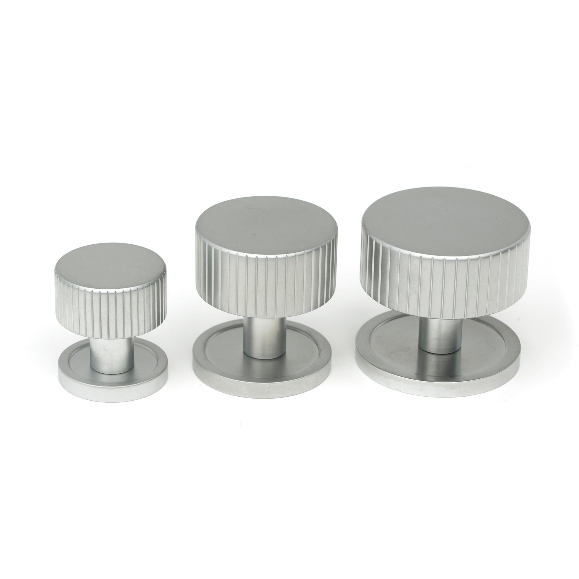 Satin Chrome Judd Cabinet Knob - 25mm (Plain) | From The Anvil - Cabinet Knobs - From The Anvil - Yester Home