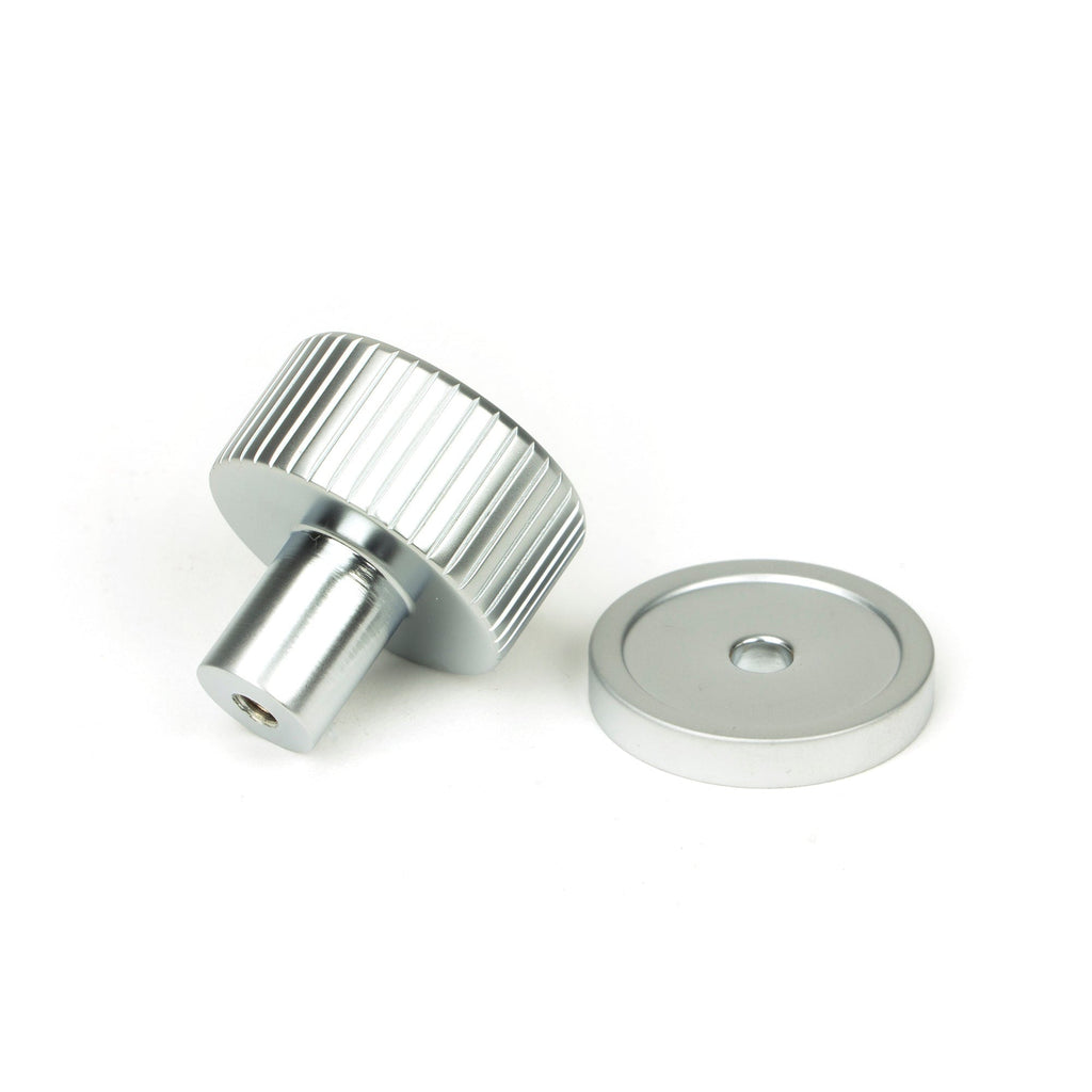 Satin Chrome Judd Cabinet Knob - 25mm (Plain) | From The Anvil-Cabinet Knobs-Yester Home