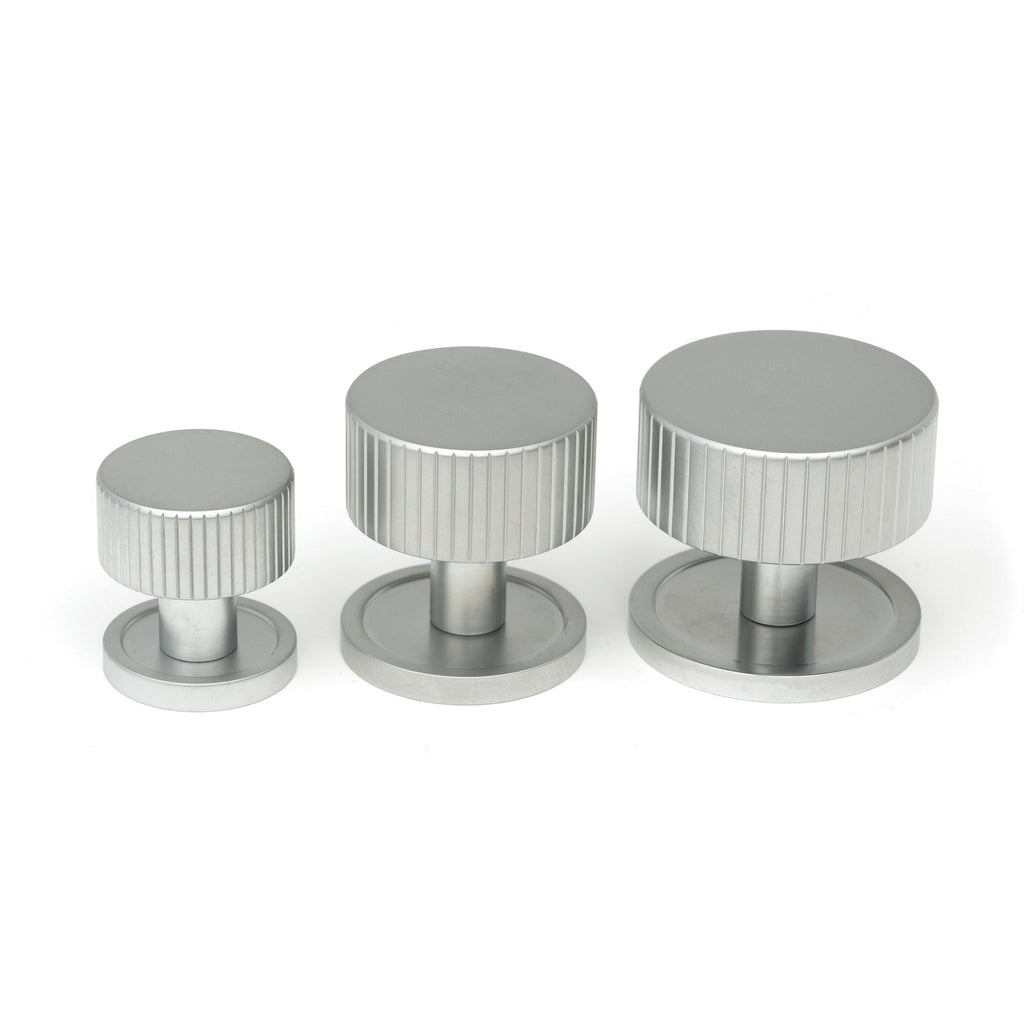 Satin Chrome Judd Cabinet Knob - 25mm (Plain) | From The Anvil-Cabinet Knobs-Yester Home