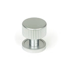 Satin Chrome Judd Cabinet Knob - 25mm (Plain) | From The Anvil-Cabinet Knobs-Yester Home