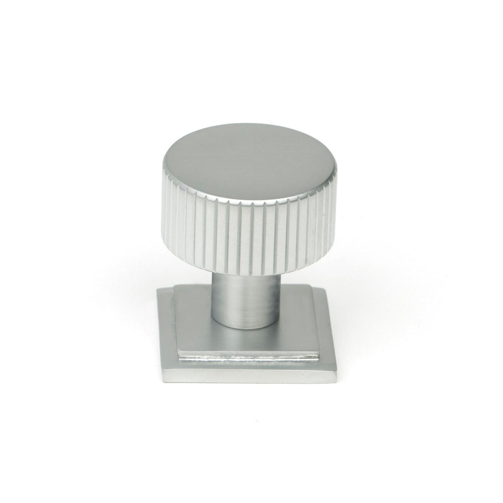 Satin Chrome Judd Cabinet Knob - 25mm (Square) | From The Anvil - Cabinet Knobs - From The Anvil - Yester Home