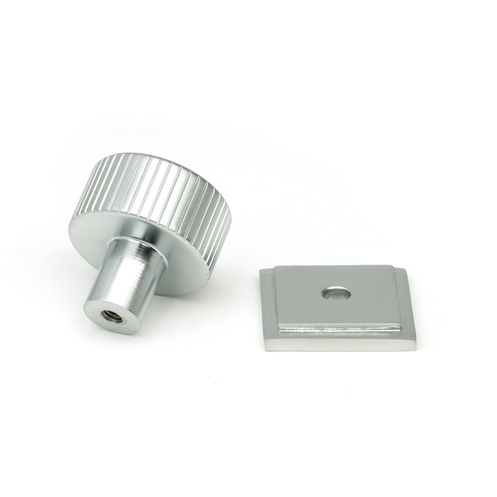 Satin Chrome Judd Cabinet Knob - 25mm (Square) | From The Anvil - Cabinet Knobs - From The Anvil - Yester Home