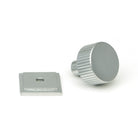 Satin Chrome Judd Cabinet Knob - 25mm (Square) | From The Anvil-Cabinet Knobs-Yester Home
