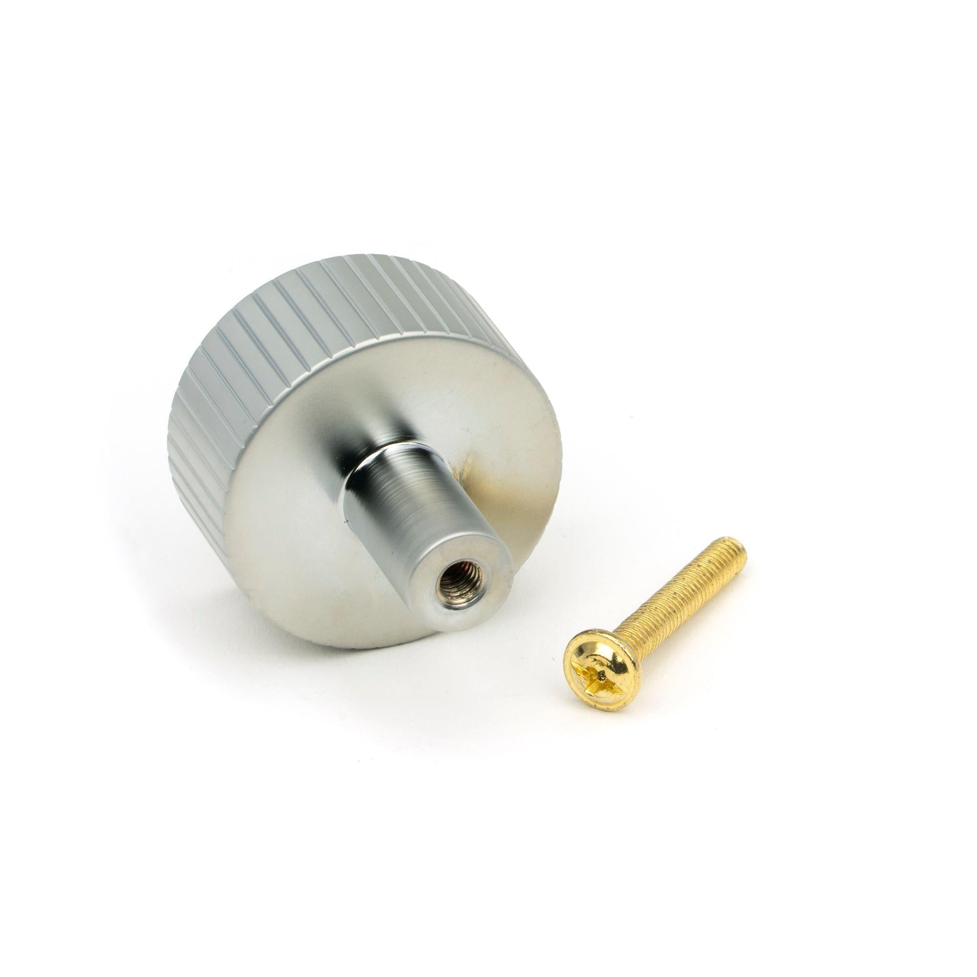Satin Chrome Judd Cabinet Knob - 32mm (No rose) | From The Anvil - Cabinet Knobs - From The Anvil - Yester Home