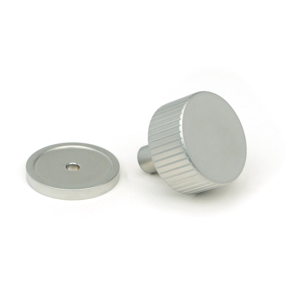 Satin Chrome Judd Cabinet Knob - 32mm (Plain) | From The Anvil-Cabinet Knobs-Yester Home