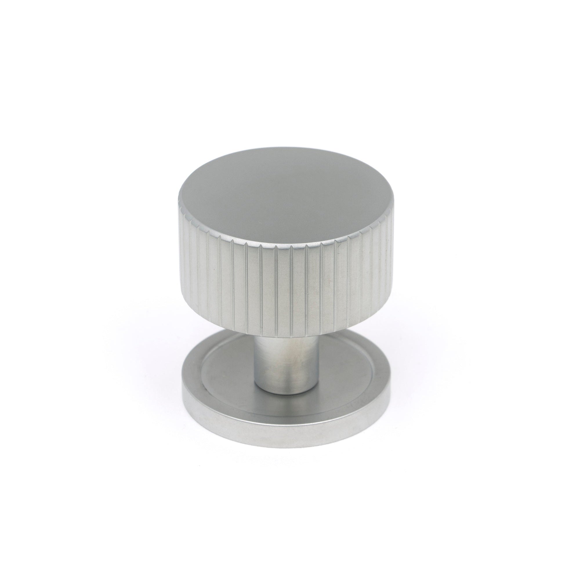 Satin Chrome Judd Cabinet Knob - 32mm (Plain) | From The Anvil-Cabinet Knobs-Yester Home