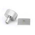 Satin Chrome Judd Cabinet Knob - 32mm (Square) | From The Anvil-Cabinet Knobs-Yester Home