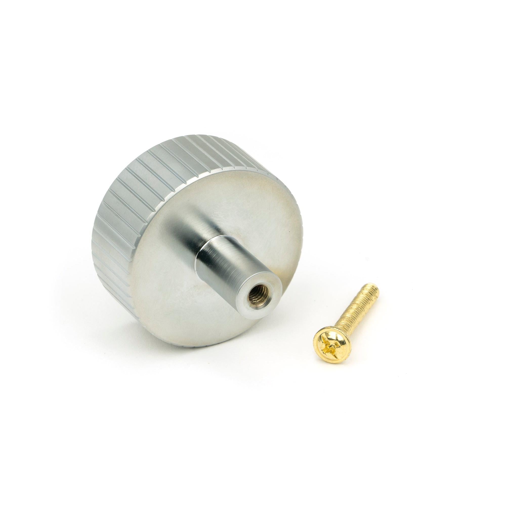 Satin Chrome Judd Cabinet Knob - 38mm (No rose) | From The Anvil - Cabinet Knobs - From The Anvil - Yester Home