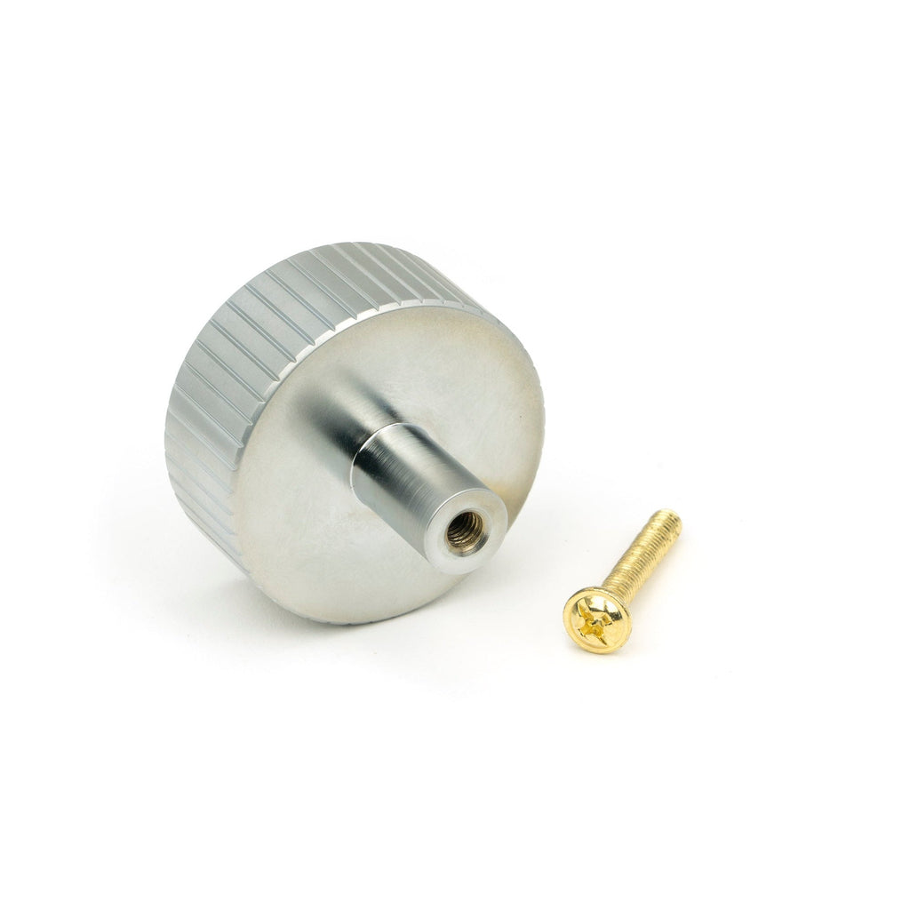 Satin Chrome Judd Cabinet Knob - 38mm (No rose) | From The Anvil-Cabinet Knobs-Yester Home