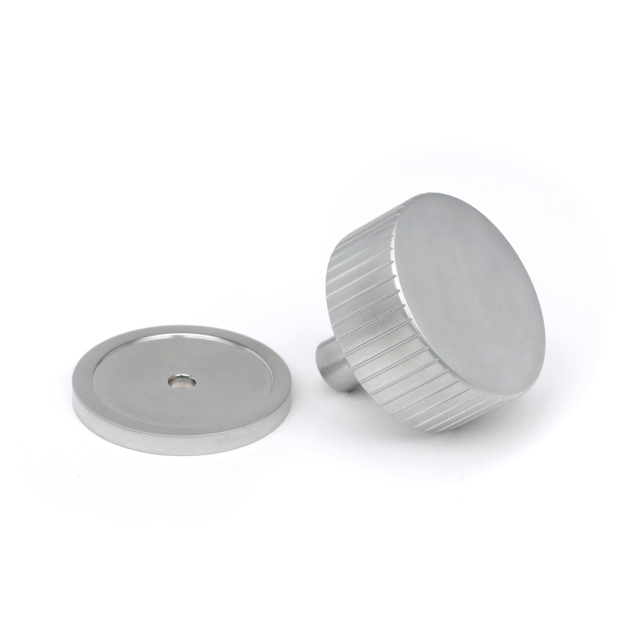 Satin Chrome Judd Cabinet Knob - 38mm (Plain) | From The Anvil - Cabinet Knobs - From The Anvil - Yester Home