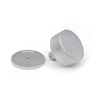Satin Chrome Judd Cabinet Knob - 38mm (Plain) | From The Anvil-Cabinet Knobs-Yester Home