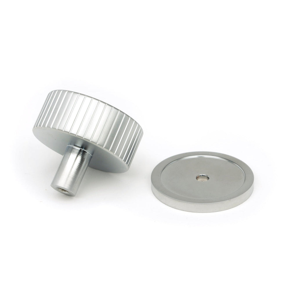 Satin Chrome Judd Cabinet Knob - 38mm (Plain) | From The Anvil-Cabinet Knobs-Yester Home