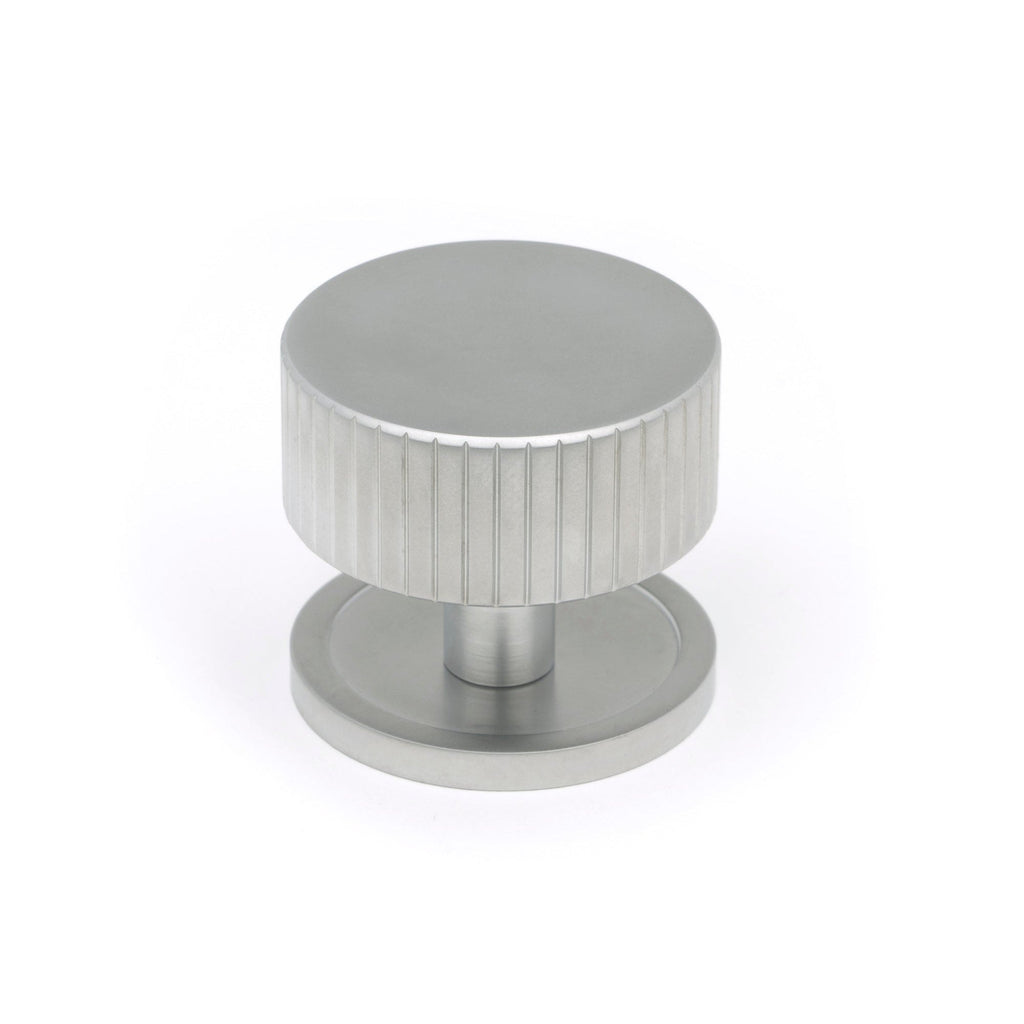 Satin Chrome Judd Cabinet Knob - 38mm (Plain) | From The Anvil-Cabinet Knobs-Yester Home