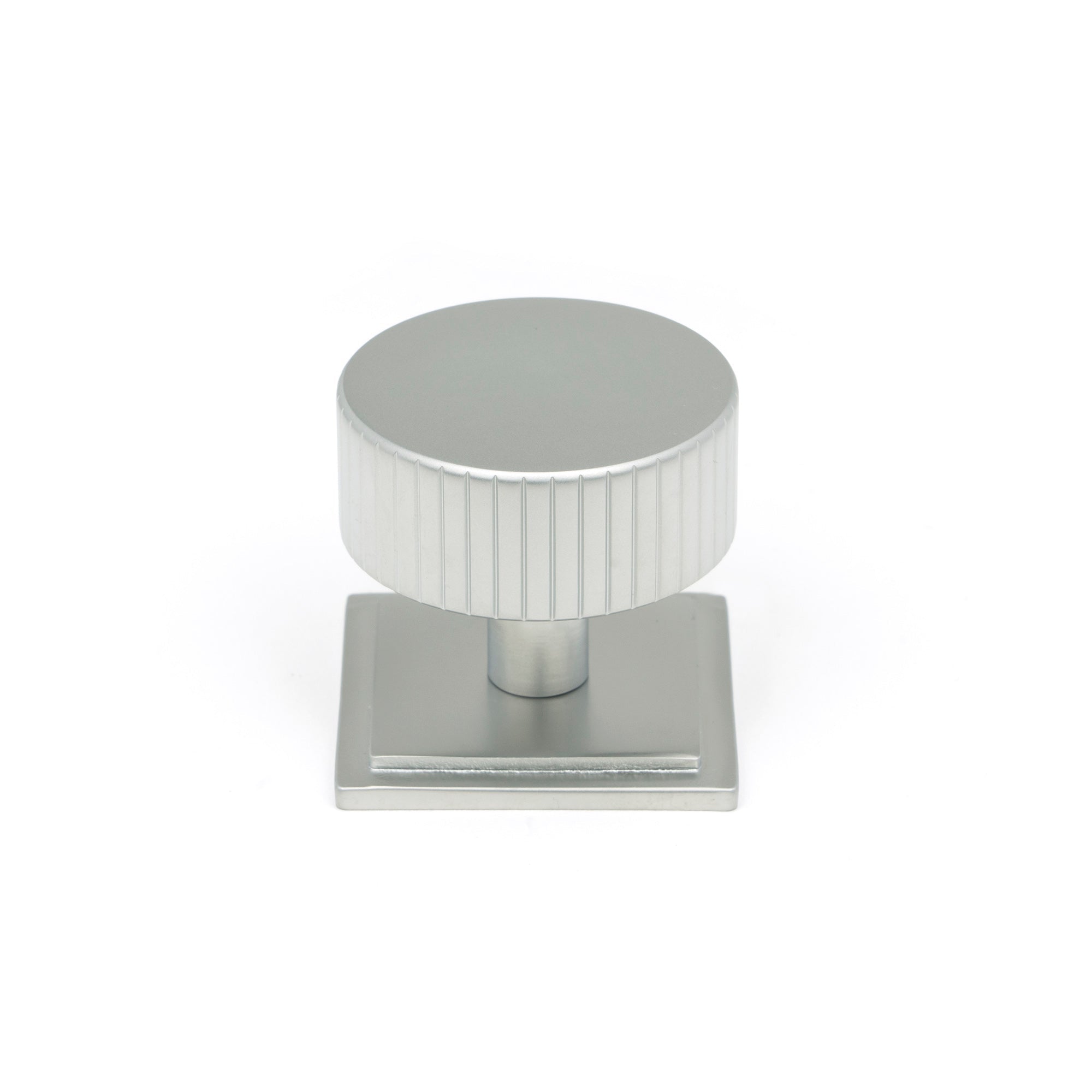 Satin Chrome Judd Cabinet Knob - 38mm (Square) | From The Anvil-Cabinet Knobs-Yester Home