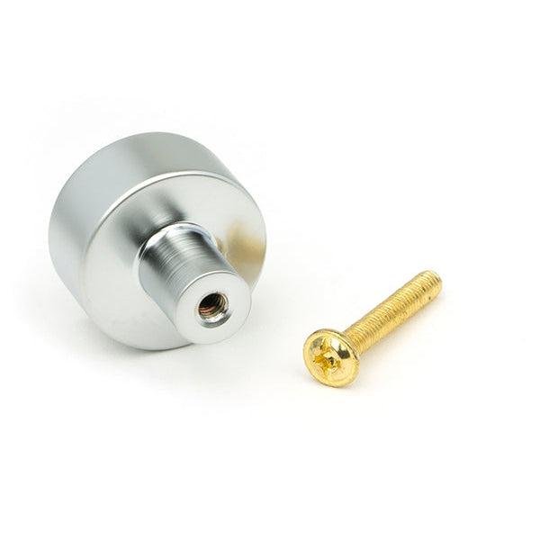 Satin Chrome Kelso Cabinet Knob - 25mm (No rose) | From The Anvil-Cabinet Knobs-Yester Home