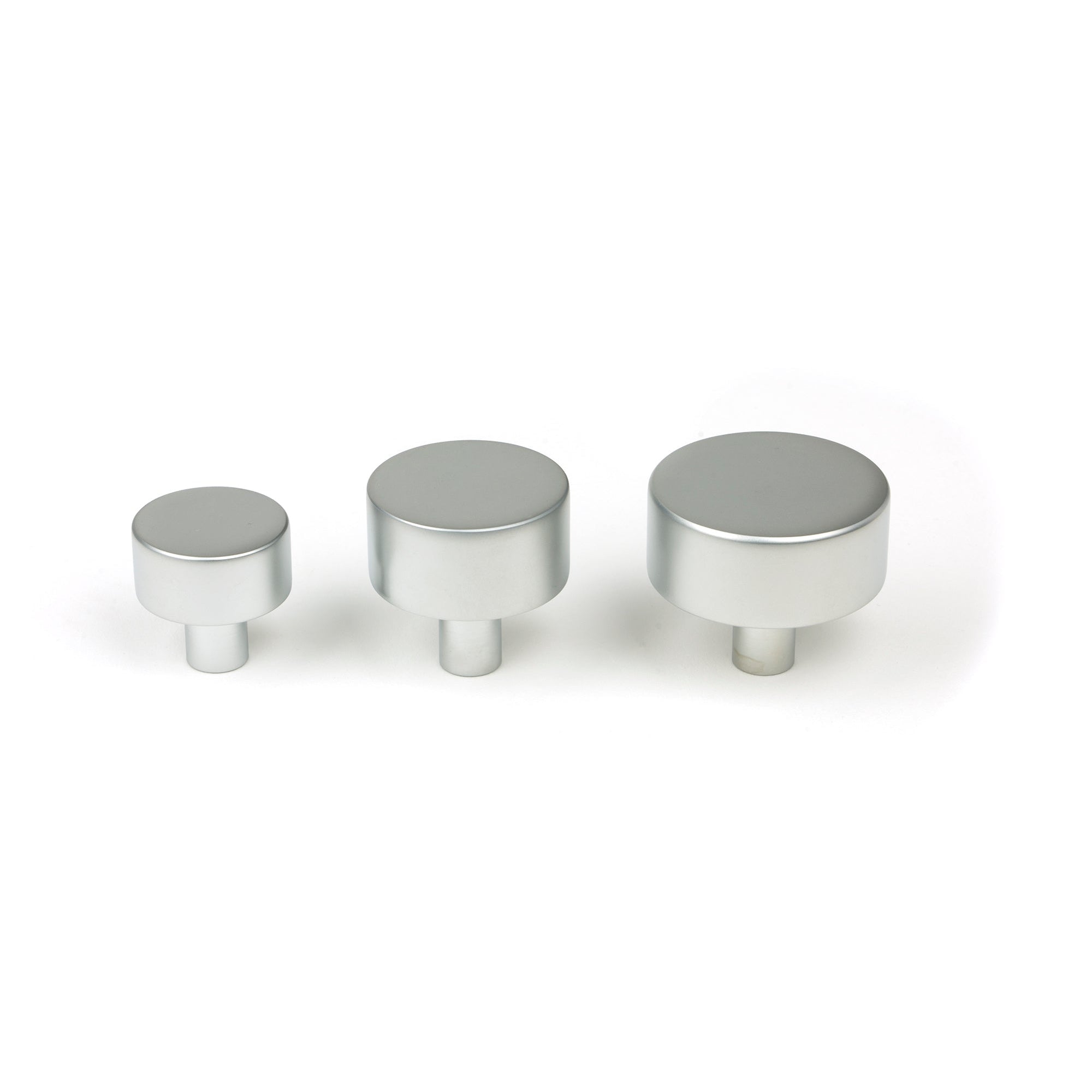 Satin Chrome Kelso Cabinet Knob - 25mm (No rose) | From The Anvil-Cabinet Knobs-Yester Home