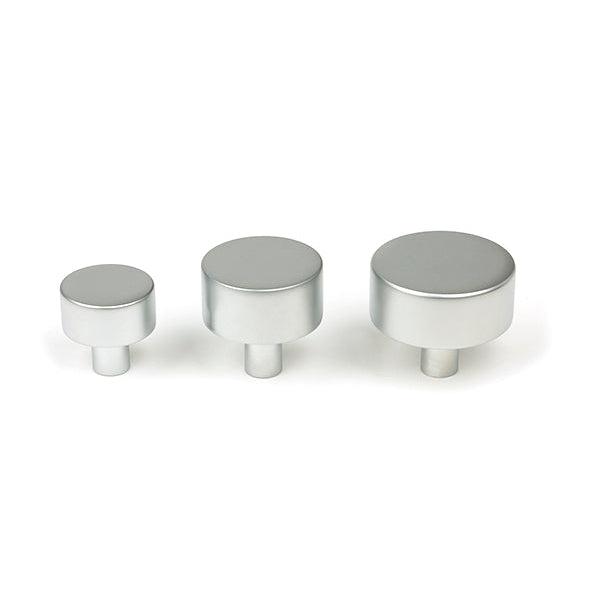 Satin Chrome Kelso Cabinet Knob - 25mm (No rose) | From The Anvil-Cabinet Knobs-Yester Home
