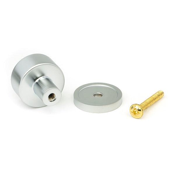 Satin Chrome Kelso Cabinet Knob - 25mm (Plain) | From The Anvil-Cabinet Knobs-Yester Home