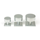 Satin Chrome Kelso Cabinet Knob - 25mm (Square) | From The Anvil-Cabinet Knobs-Yester Home