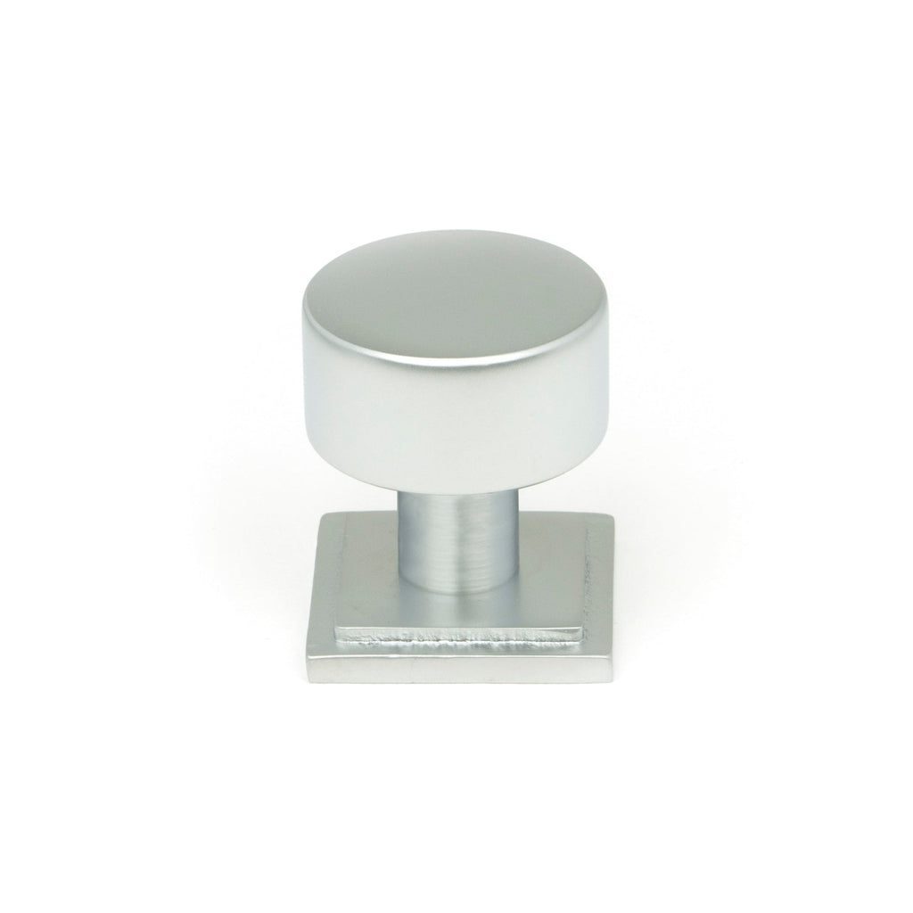 Satin Chrome Kelso Cabinet Knob - 25mm (Square) | From The Anvil-Cabinet Knobs-Yester Home
