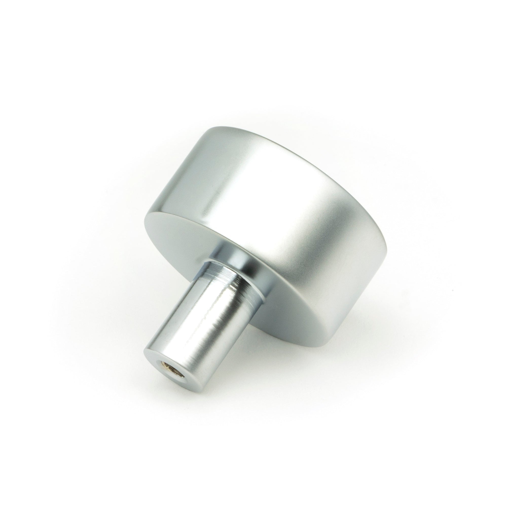 Satin Chrome Kelso Cabinet Knob - 32mm (No rose) | From The Anvil-Cabinet Knobs-Yester Home