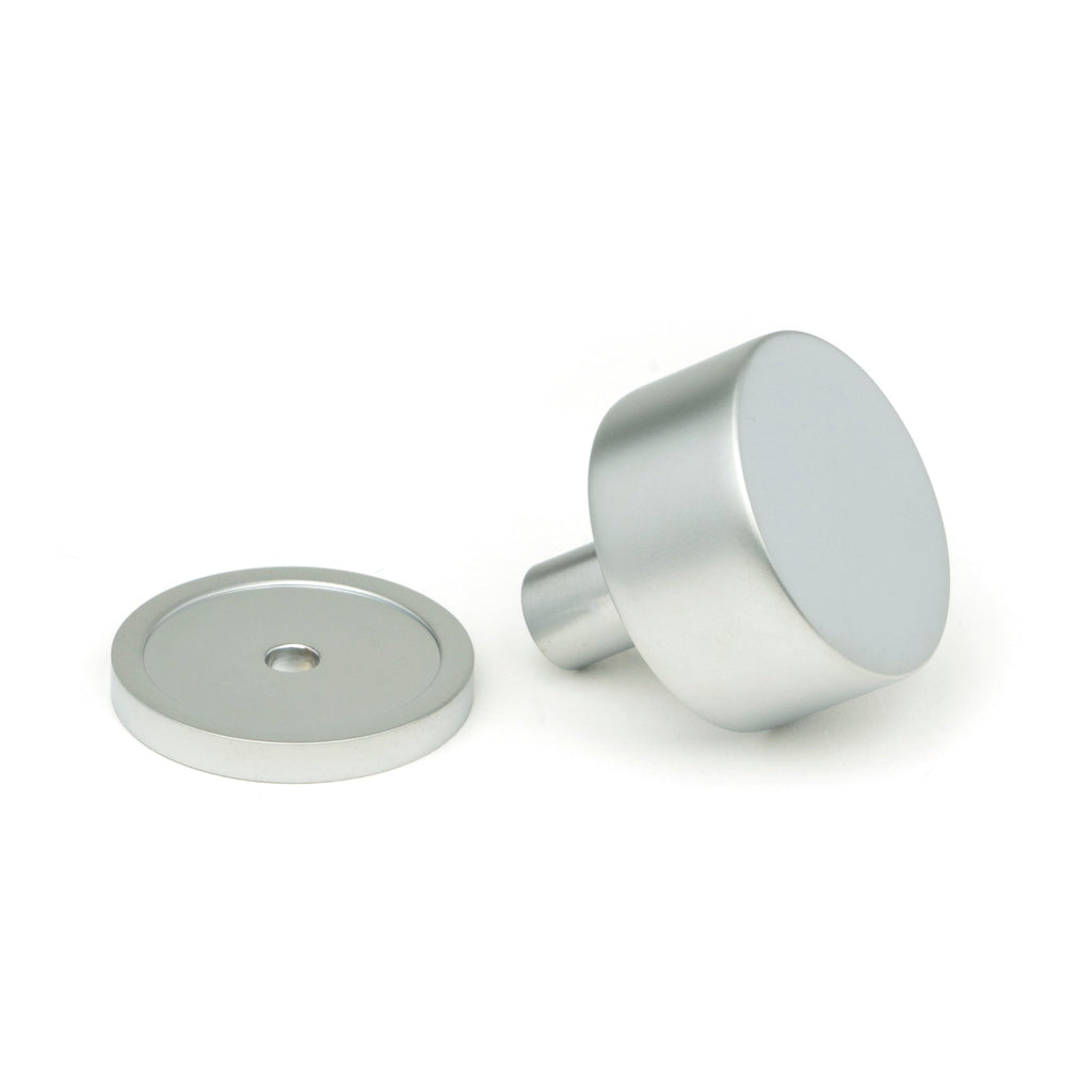 Satin Chrome Kelso Cabinet Knob - 32mm (Plain) | From The Anvil-Cabinet Knobs-Yester Home