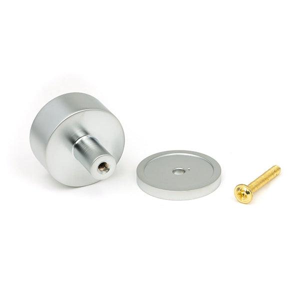 Satin Chrome Kelso Cabinet Knob - 32mm (Plain) | From The Anvil-Cabinet Knobs-Yester Home