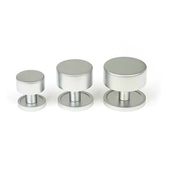Satin Chrome Kelso Cabinet Knob - 32mm (Plain) | From The Anvil