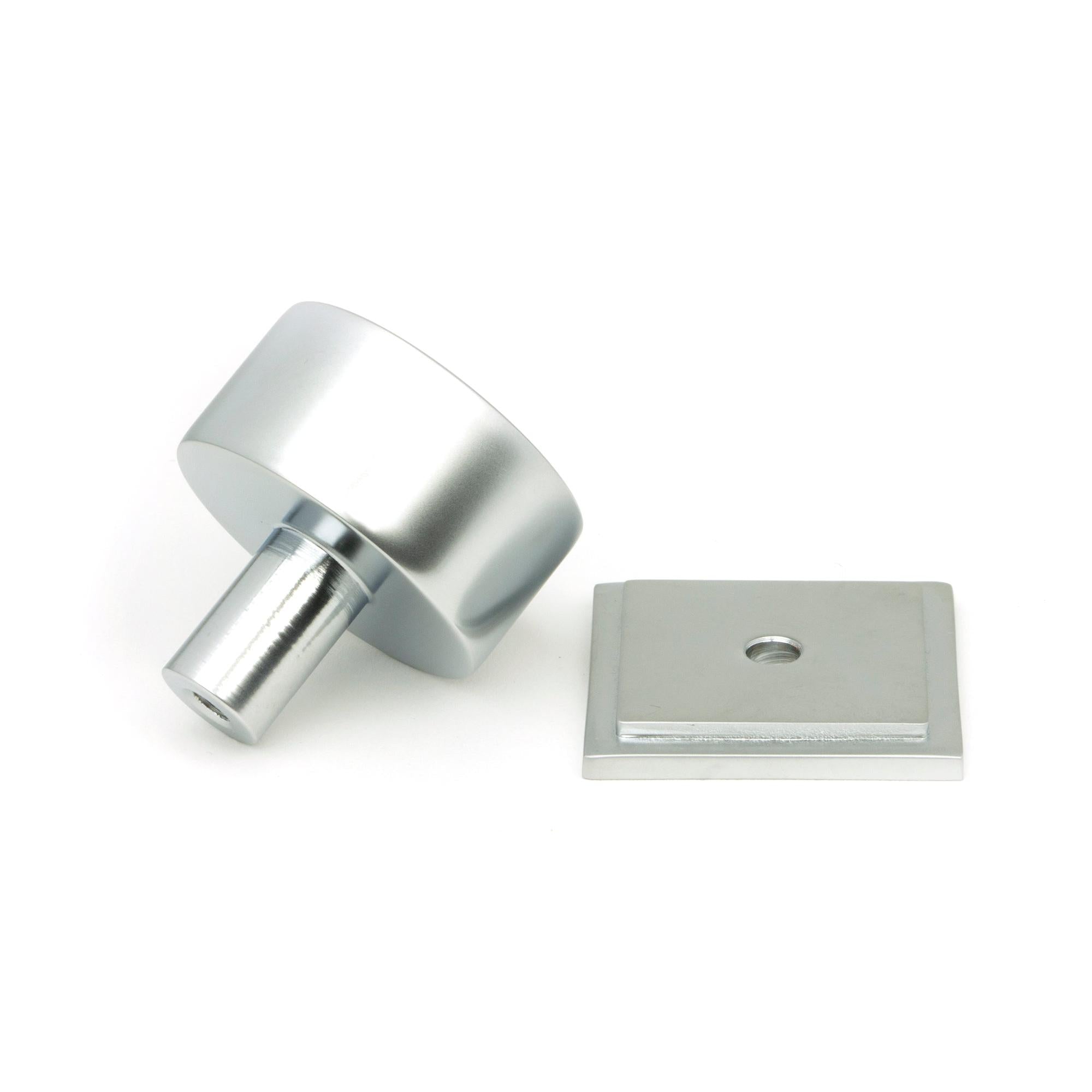 Satin Chrome Kelso Cabinet Knob - 32mm (Square) | From The Anvil - Cabinet Knobs - From The Anvil - Yester Home