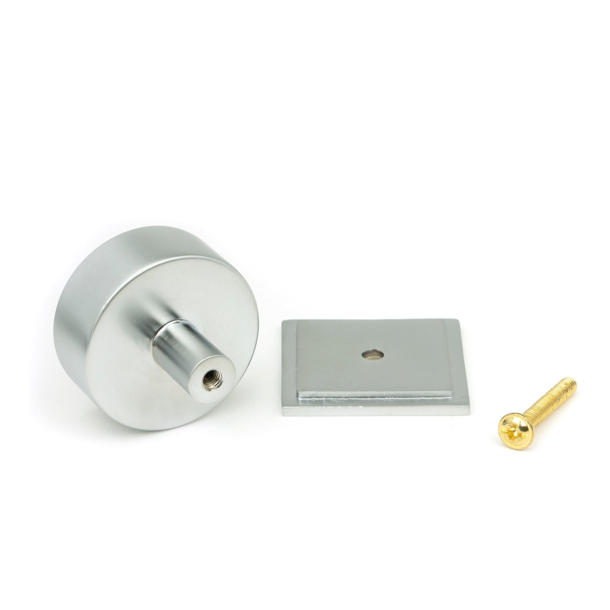 Satin Chrome Kelso Cabinet Knob - 38mm (Square) | From The Anvil - Cabinet Knobs - From The Anvil - Yester Home