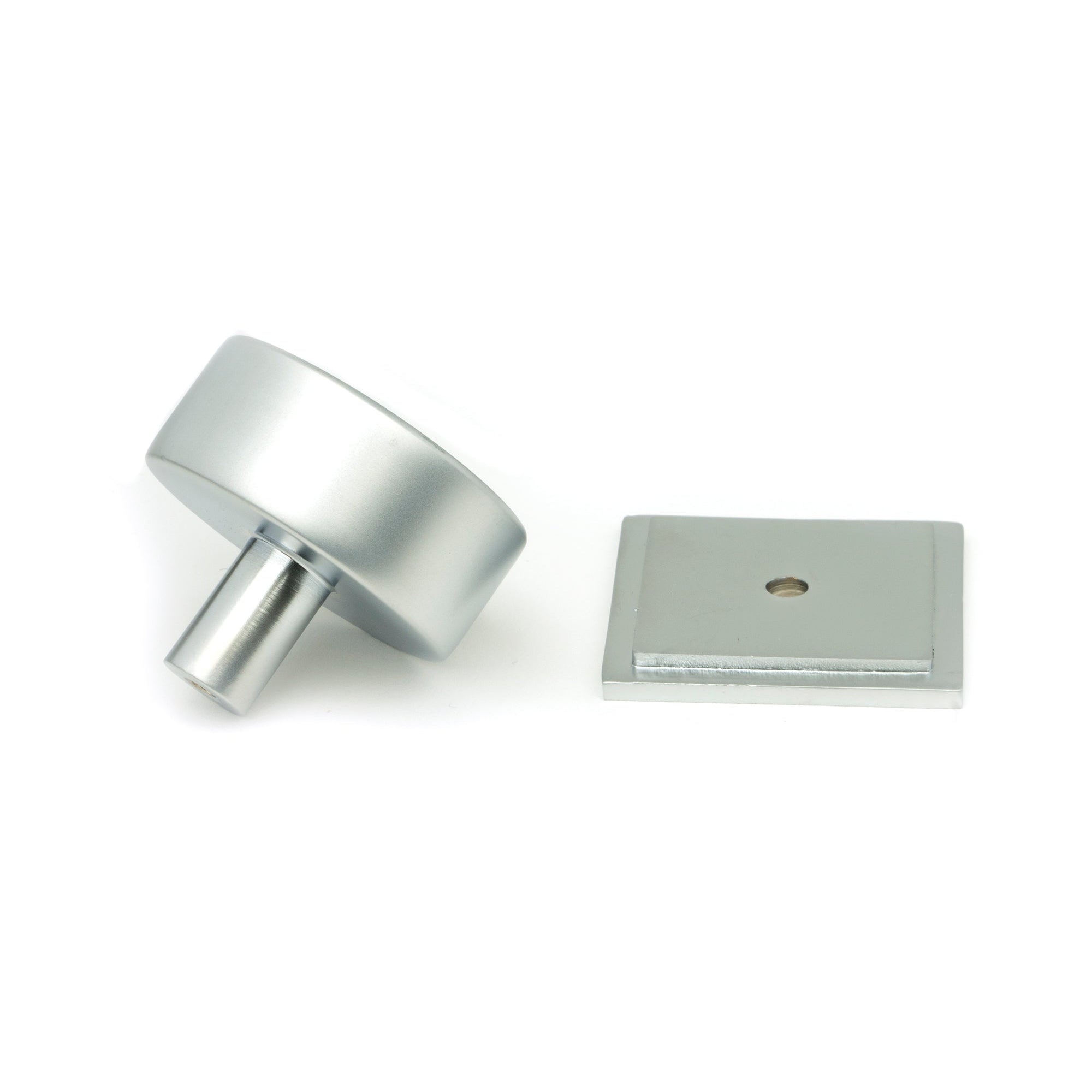 Satin Chrome Kelso Cabinet Knob - 38mm (Square) | From The Anvil-Cabinet Knobs-Yester Home