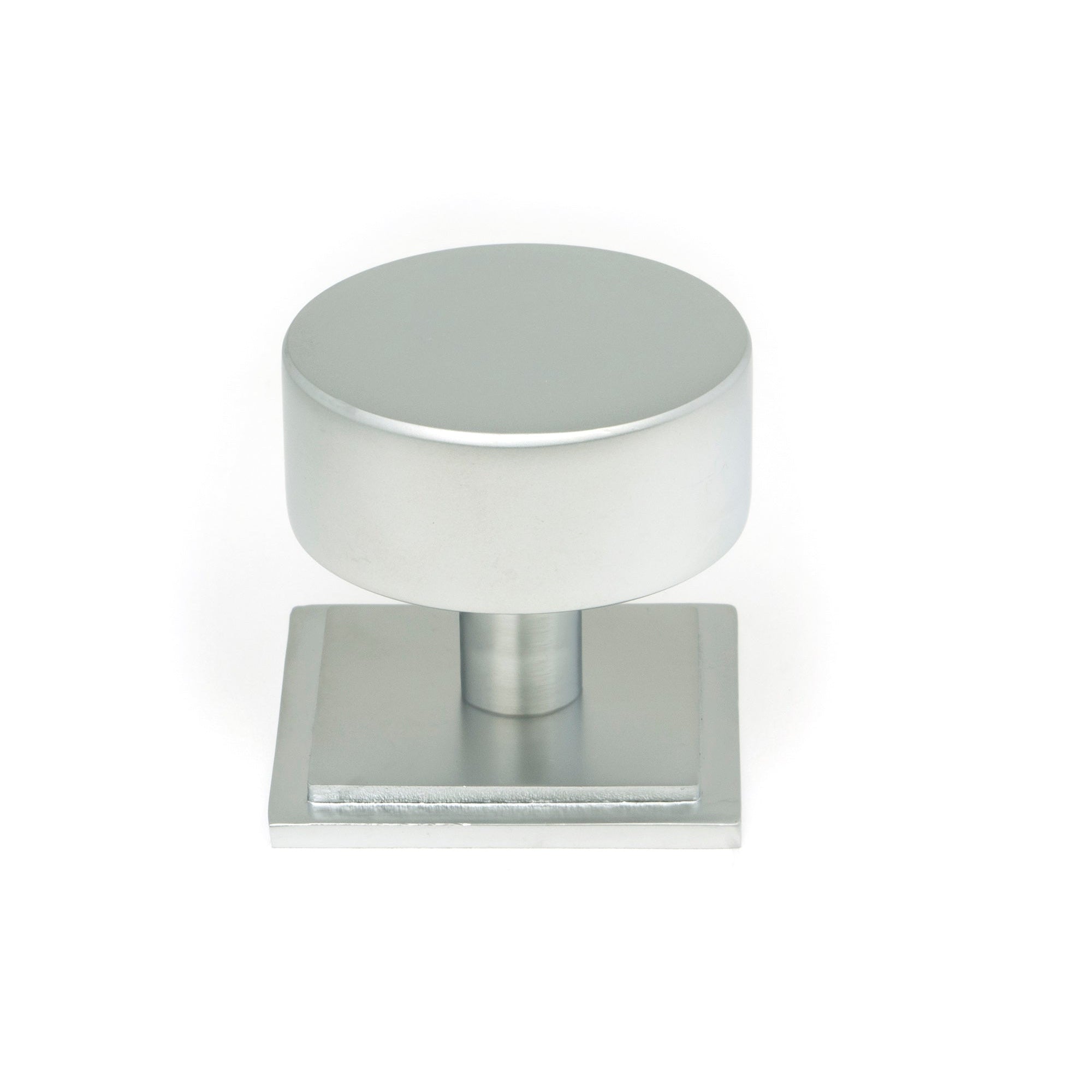 Satin Chrome Kelso Cabinet Knob - 38mm (Square) | From The Anvil-Cabinet Knobs-Yester Home