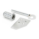 Satin Chrome Key-Flush Sash Stop | From The Anvil - Sash Stops - From The Anvil - Yester Home