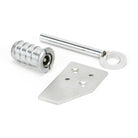 Satin Chrome Key-Flush Sash Stop | From The Anvil-Sash Stops-Yester Home