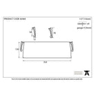 Satin Chrome Large Letter Plate Cover | From The Anvil-Letter Plate Covers-Yester Home