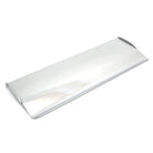 Satin Chrome Large Letter Plate Cover | From The Anvil-Letter Plate Covers-Yester Home