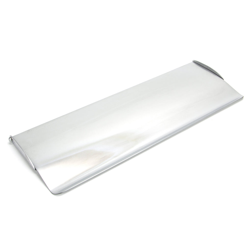 Satin Chrome Large Letter Plate Cover | From The Anvil