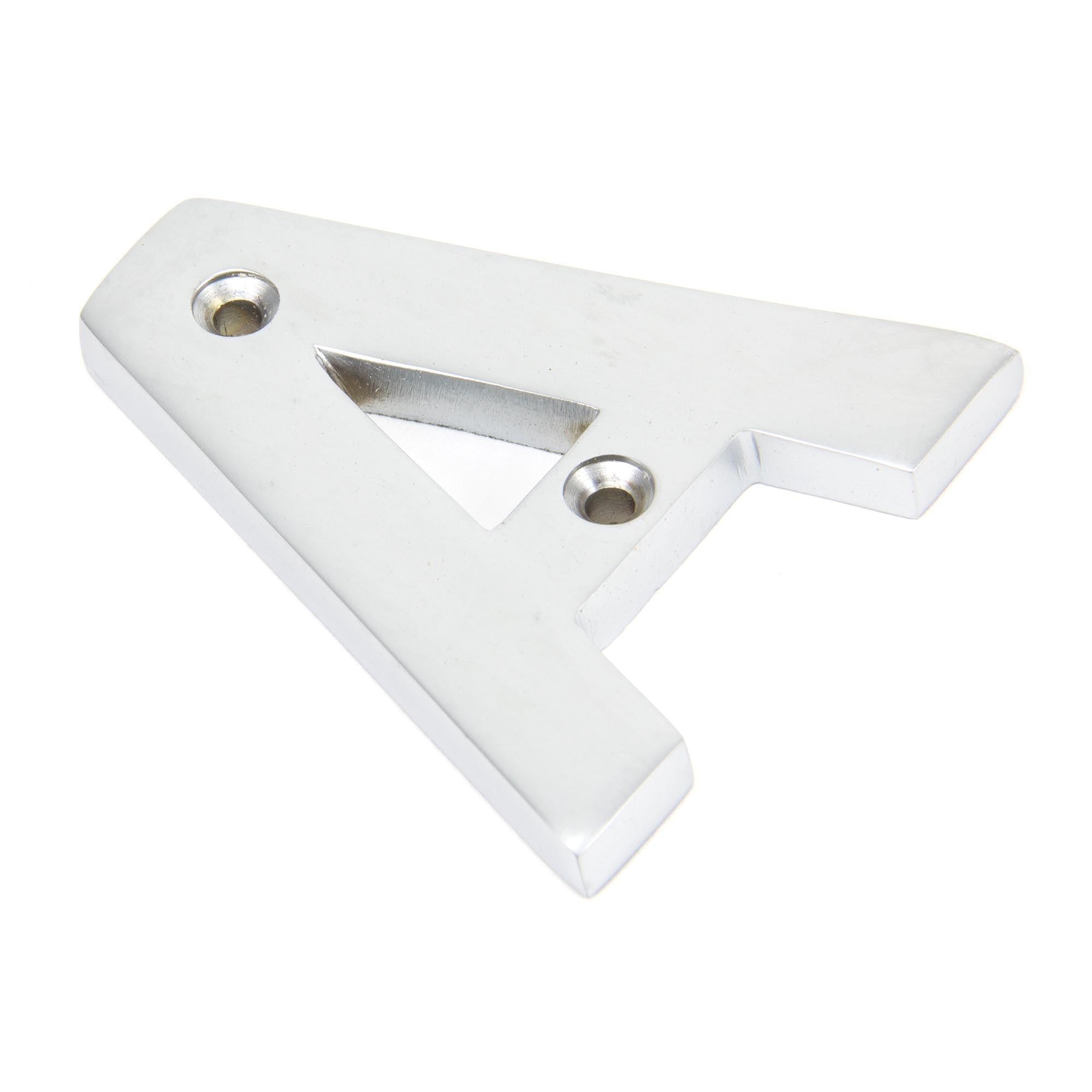 Satin Chrome Letter A | From The Anvil - Letters - From The Anvil - Yester Home