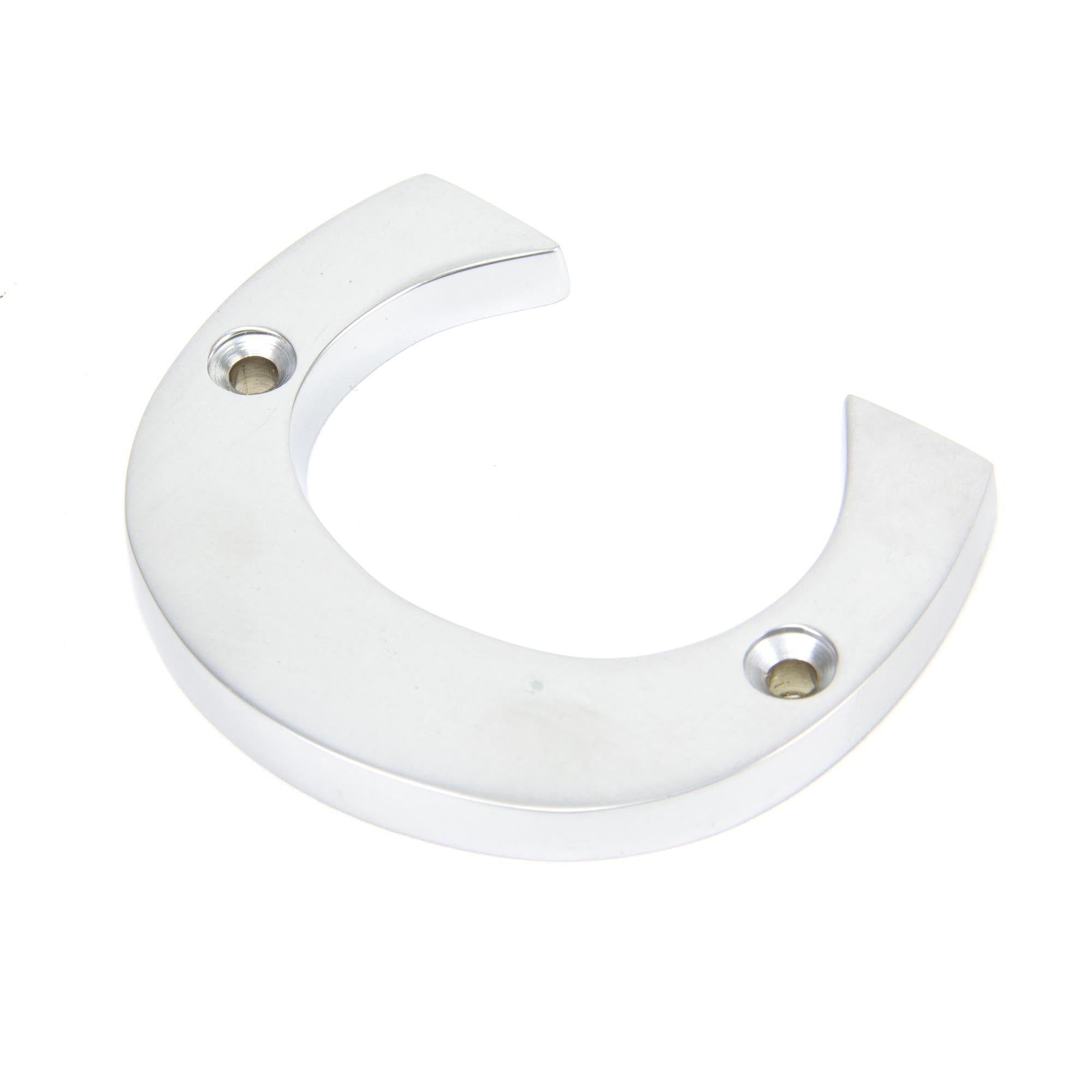 Satin Chrome Letter C | From The Anvil - Letters - From The Anvil - Yester Home