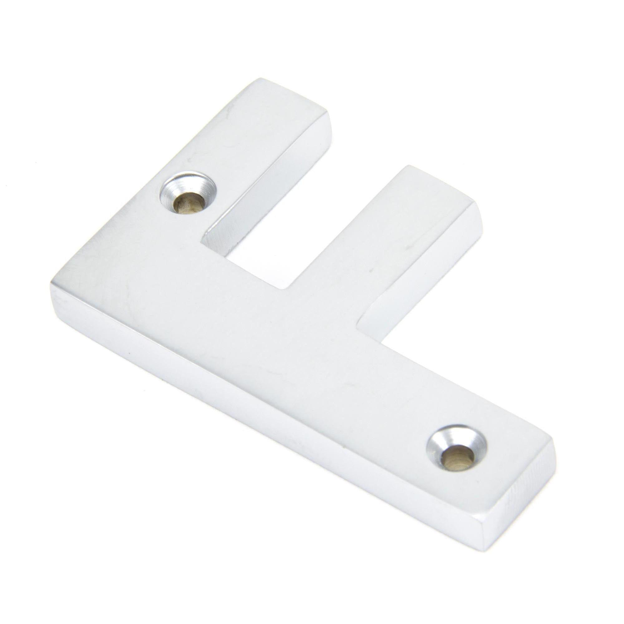 Satin Chrome Letter F | From The Anvil - Letters - From The Anvil - Yester Home