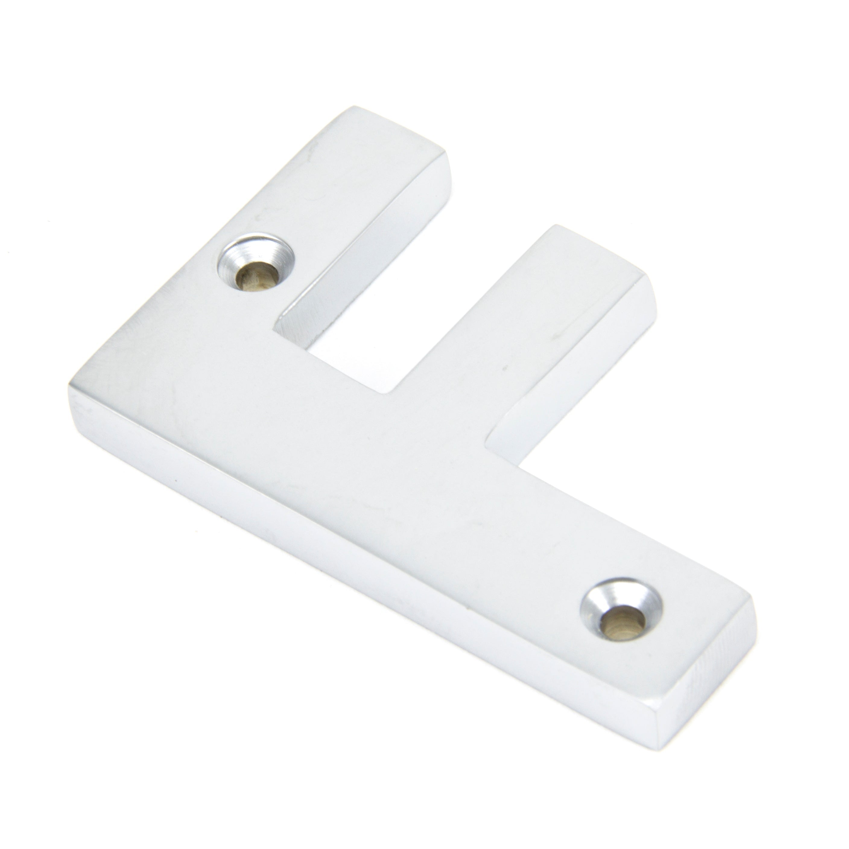 Satin Chrome Letter F | From The Anvil-Letters-Yester Home