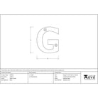 Satin Chrome Letter G | From The Anvil - Letters - From The Anvil - Yester Home
