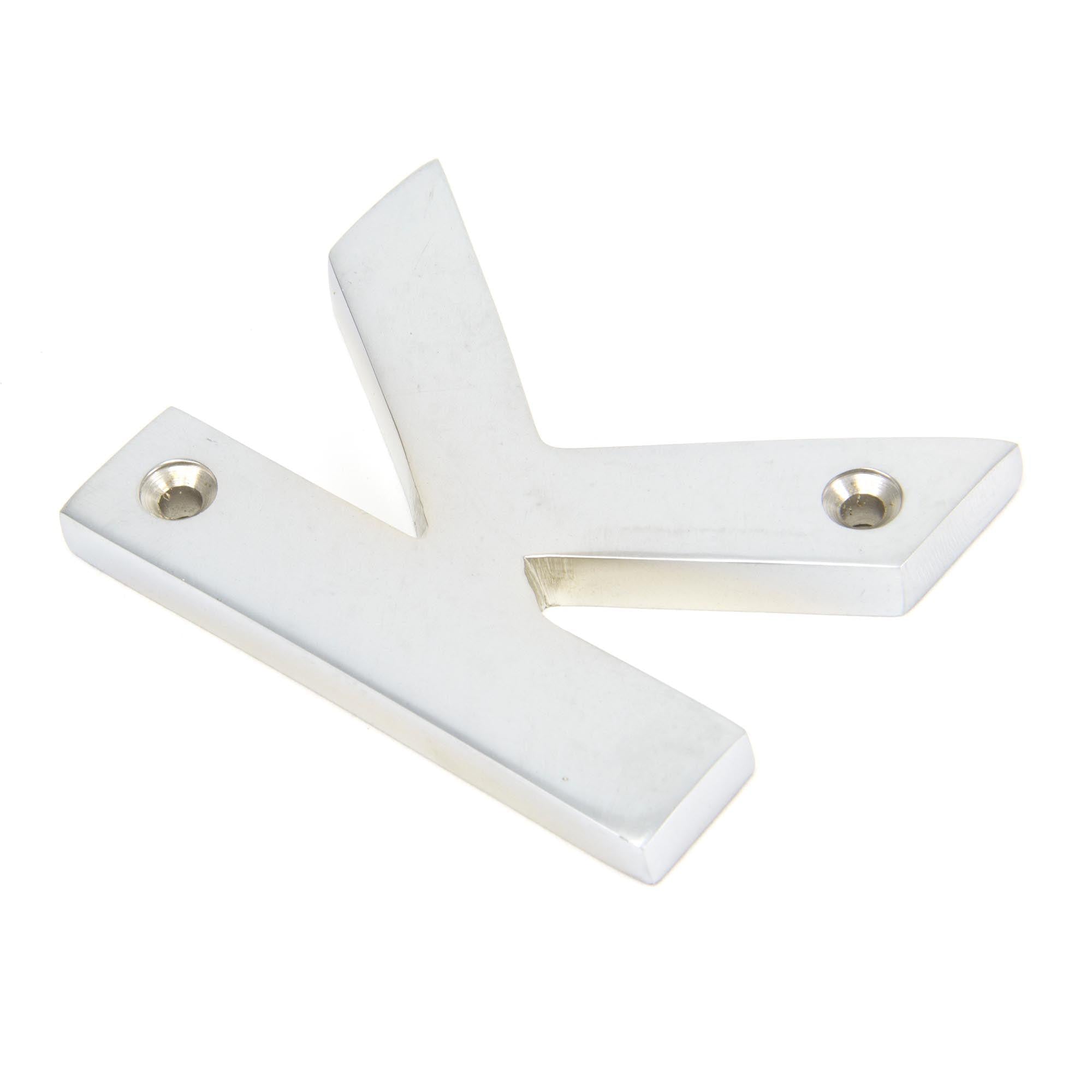 Satin Chrome Letter K | From The Anvil - Letters - From The Anvil - Yester Home