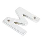Satin Chrome Letter M | From The Anvil - Letters - From The Anvil - Yester Home
