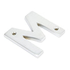 Satin Chrome Letter M | From The Anvil-Letters-Yester Home