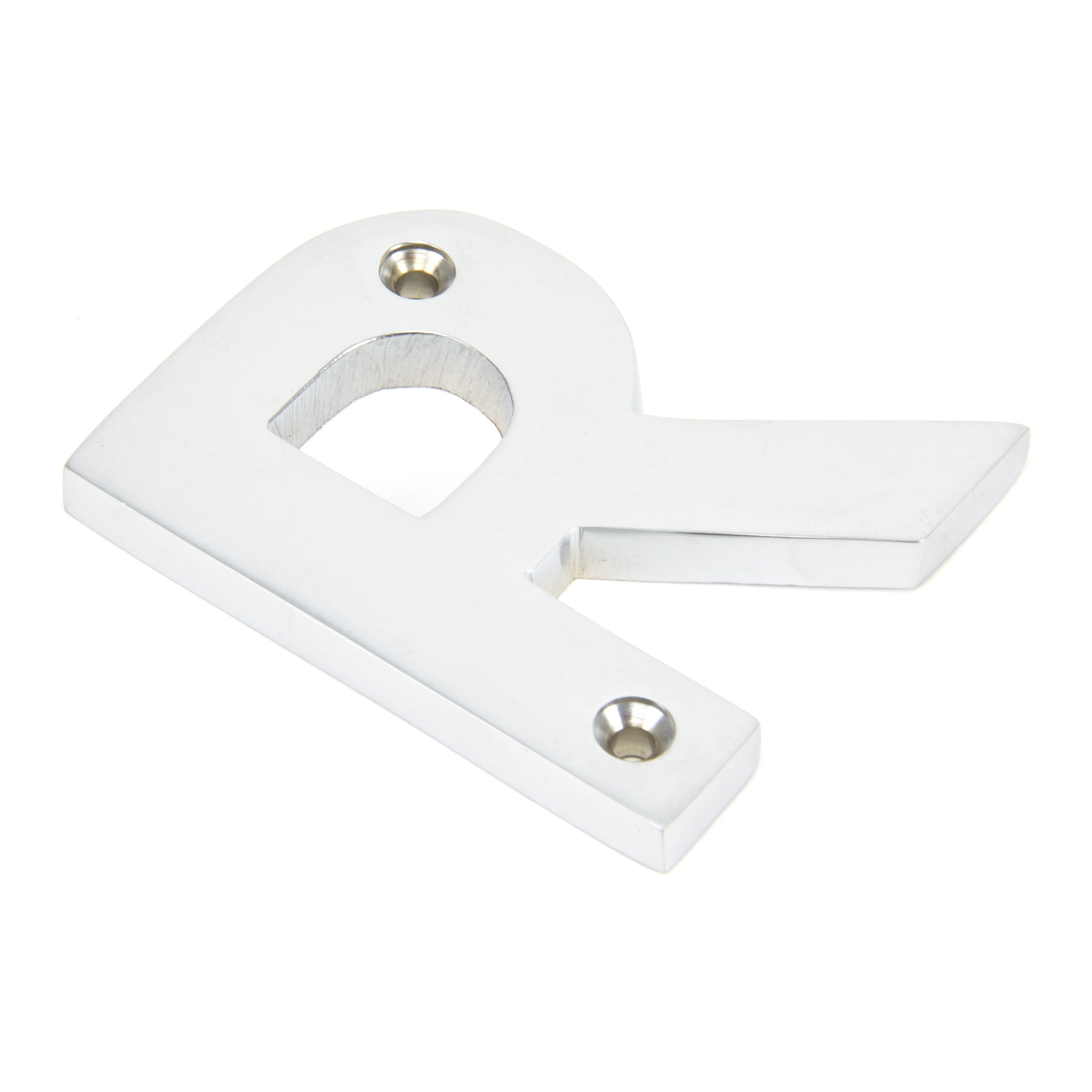 Satin Chrome Letter R | From The Anvil-Letters-Yester Home