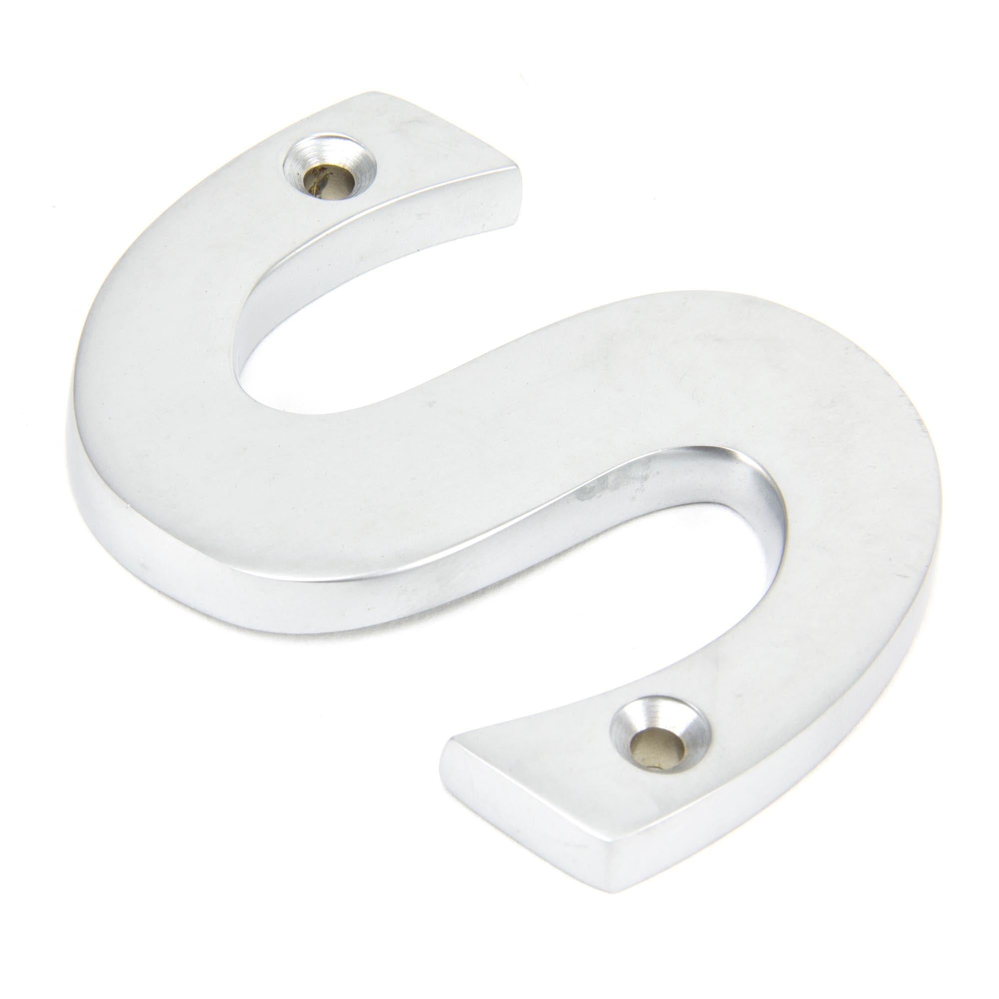 Satin Chrome Letter S | From The Anvil - Letters - From The Anvil - Yester Home