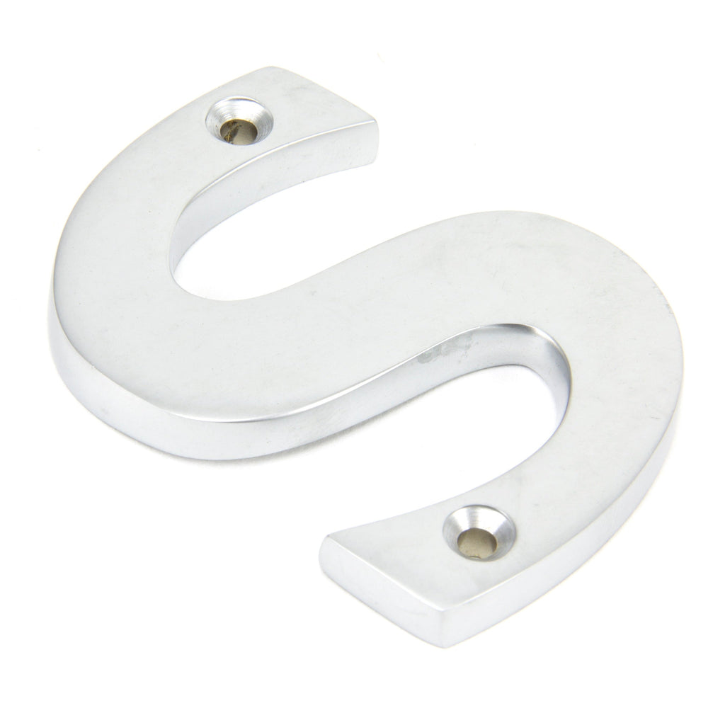 Satin Chrome Letter S | From The Anvil-Letters-Yester Home
