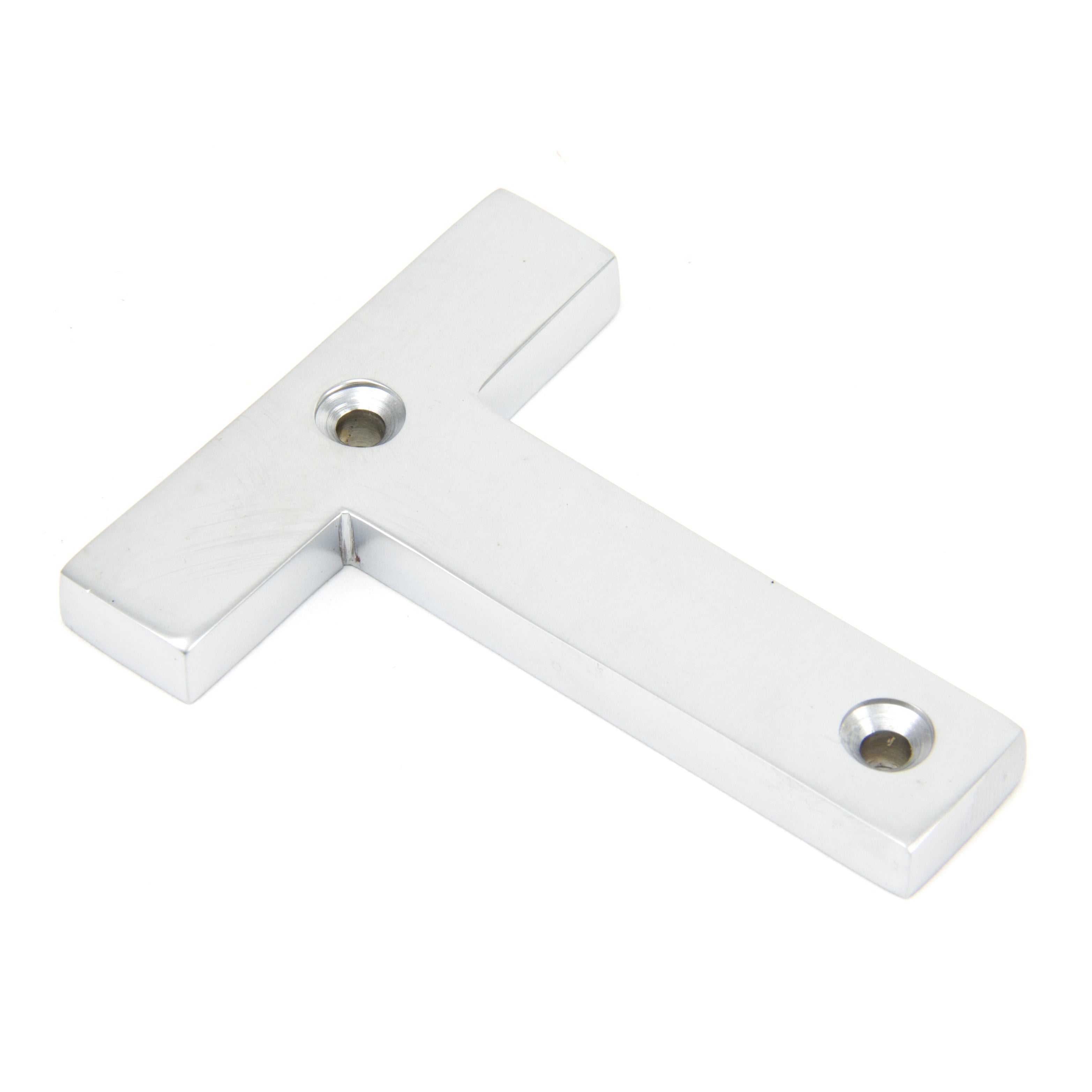 Satin Chrome Letter T | From The Anvil-Letters-Yester Home