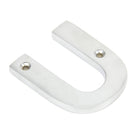 Satin Chrome Letter U | From The Anvil - Letters - From The Anvil - Yester Home